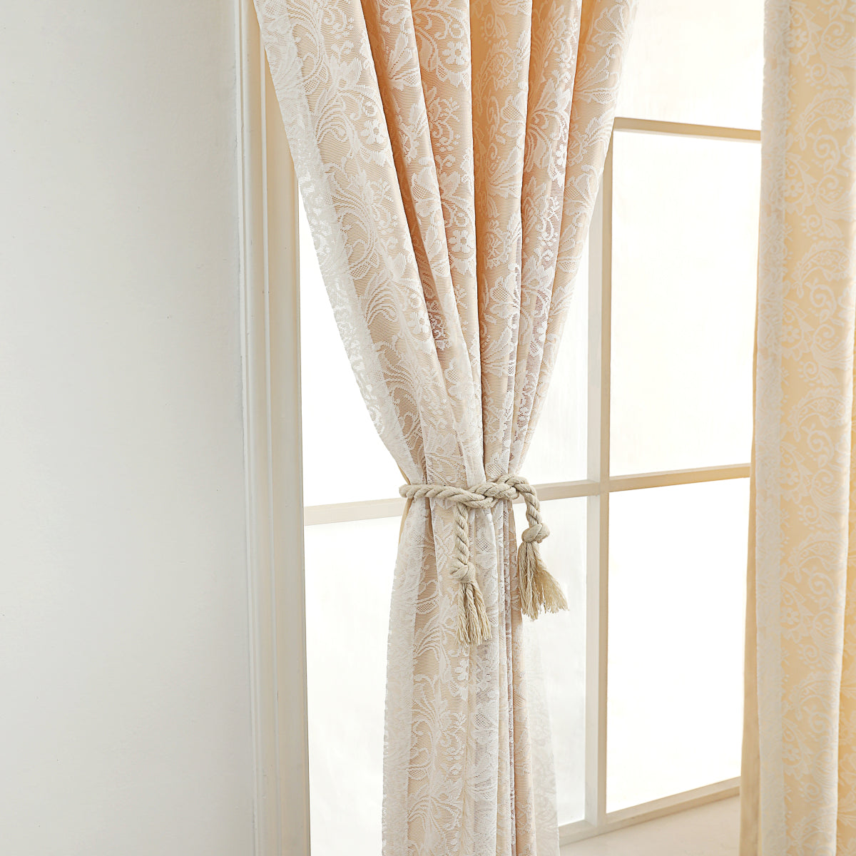 Butterfly Ripple Double Layer Curtain