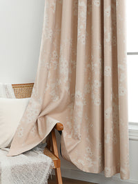 Orchid Vanilla Country Floral Curtain