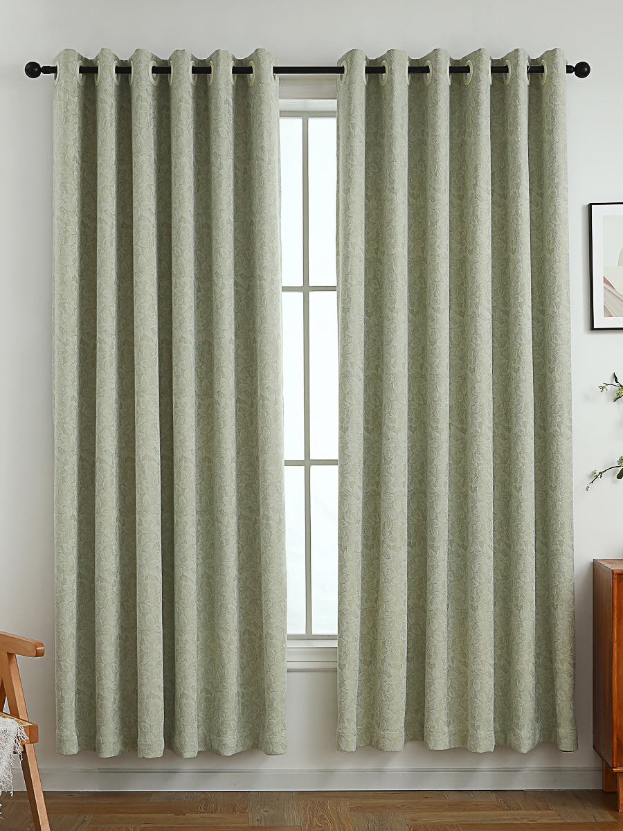 Whisper Leaves Jacquard Curtain