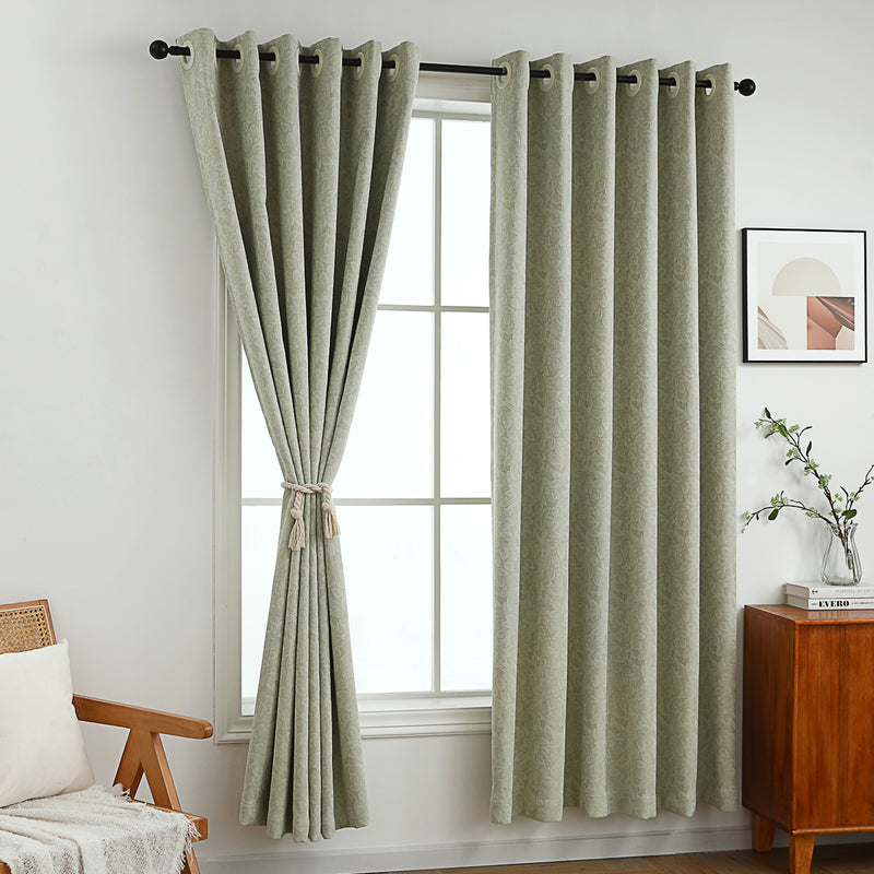 Whisper Leaves Jacquard Curtain