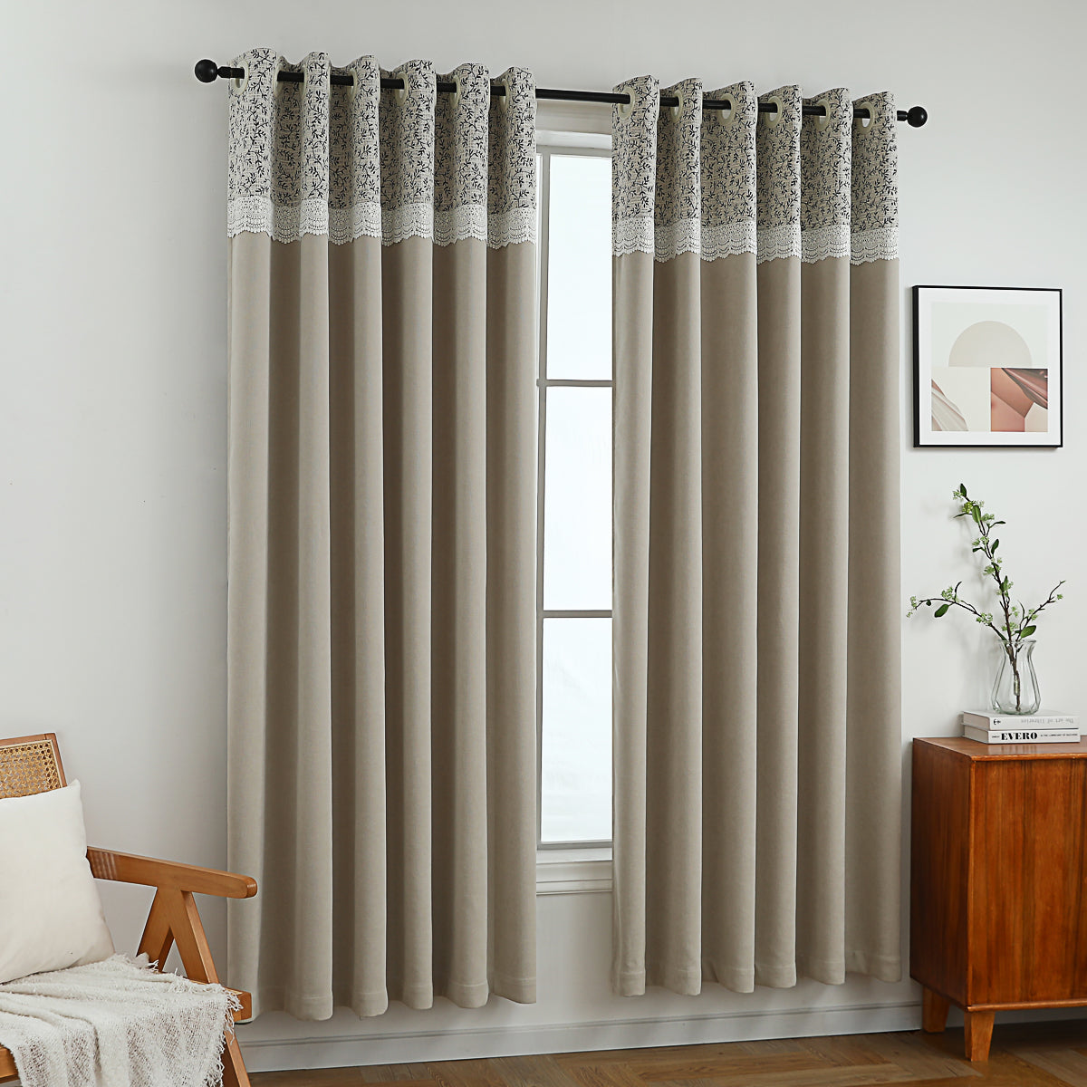 Breeze Willow Embossed Curtain