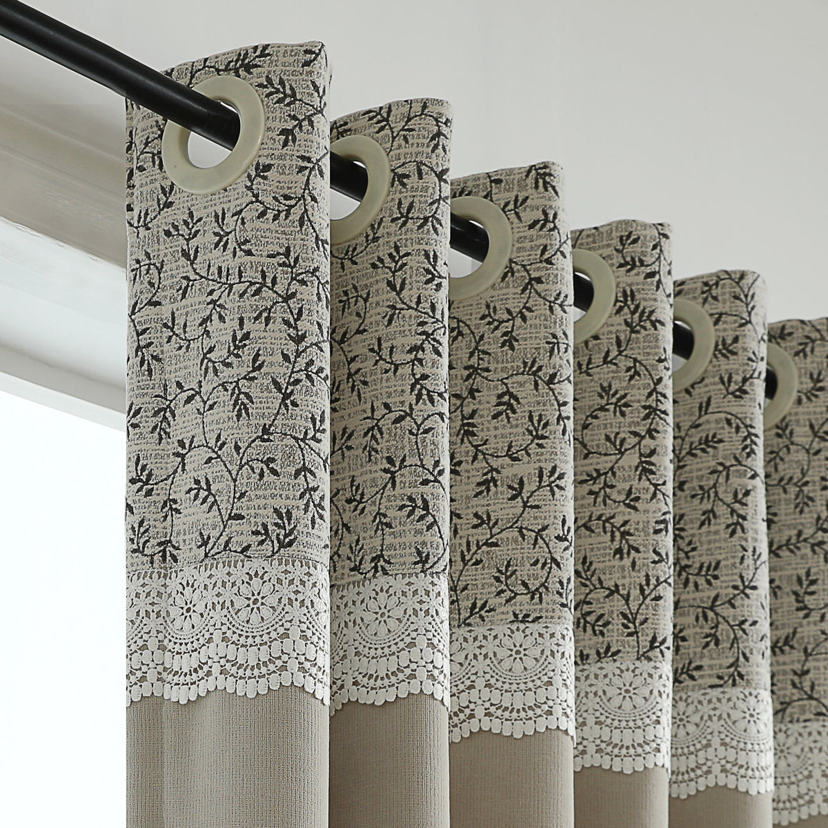 Breeze Willow Embossed Curtain