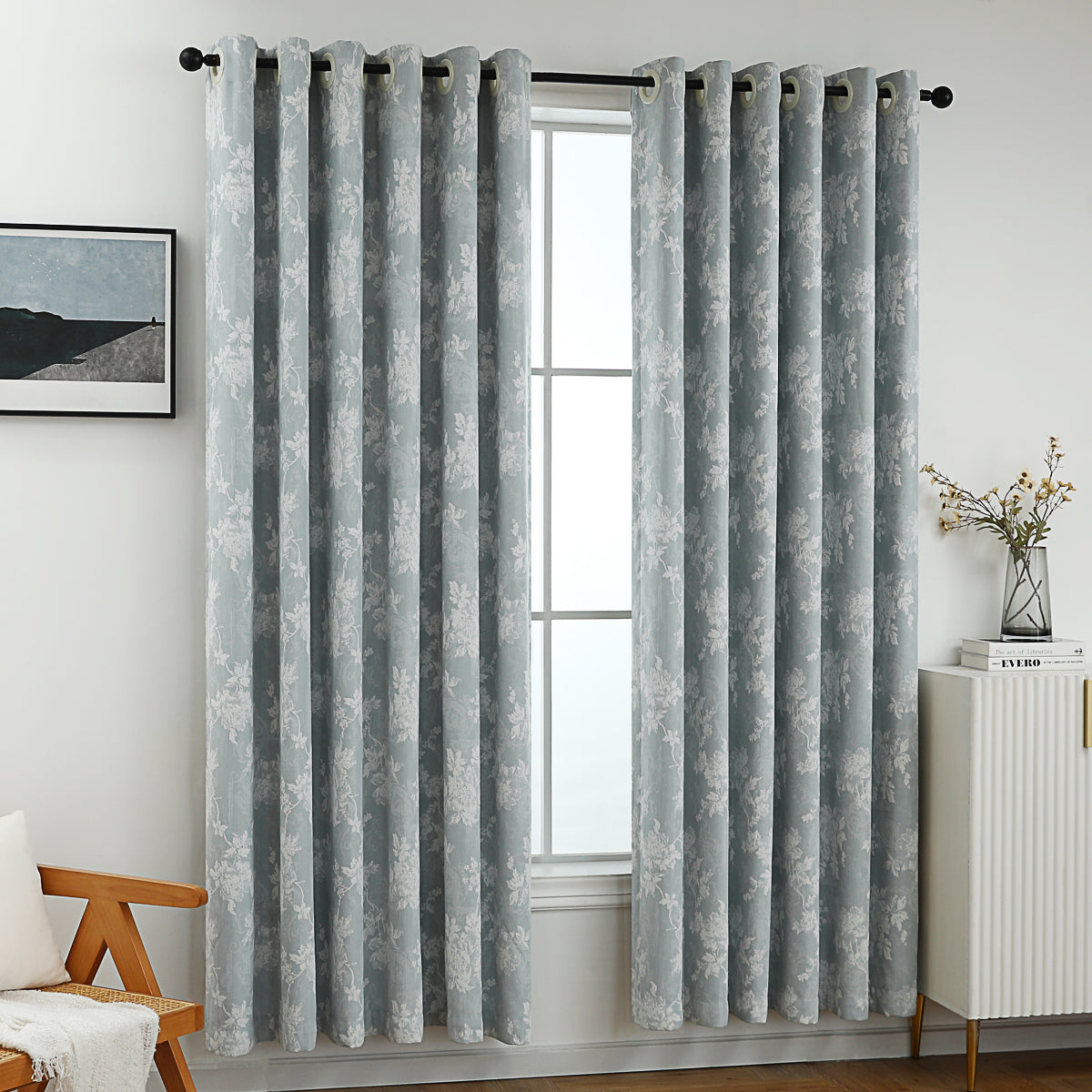 Dreamy Flower Jacquard Curtain
