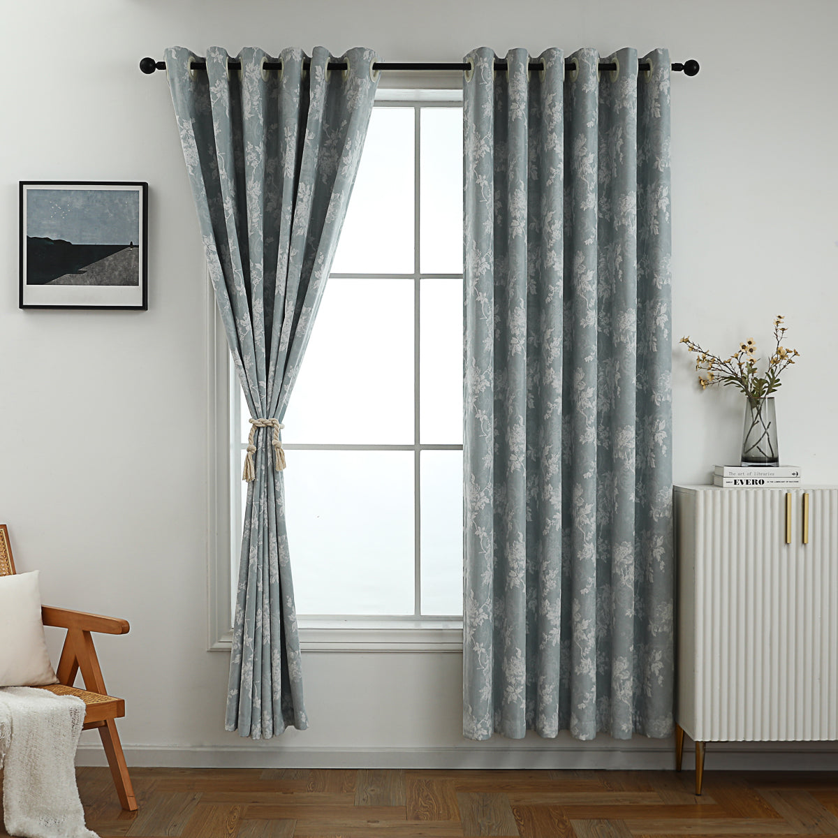 Dreamy Flower Jacquard Curtain