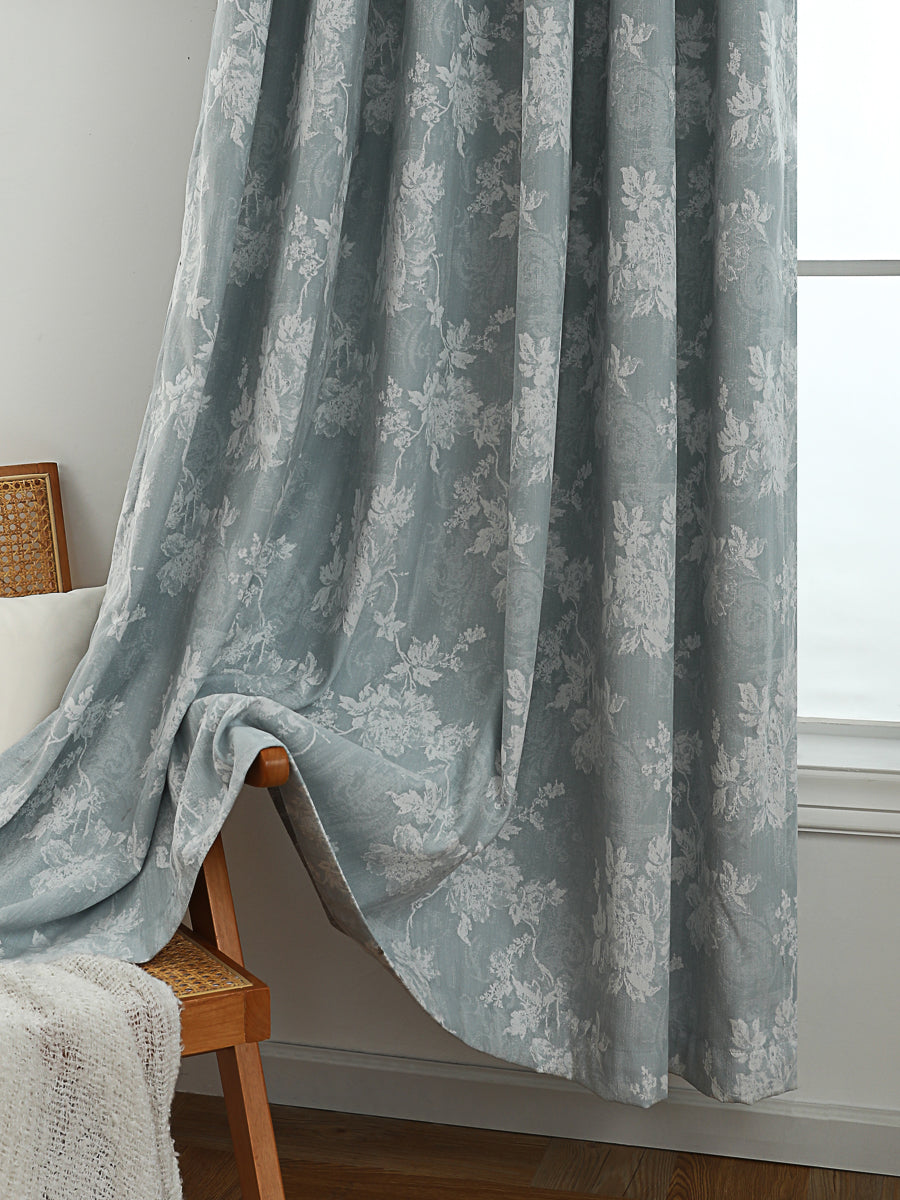 Dreamy Flower Jacquard Curtain