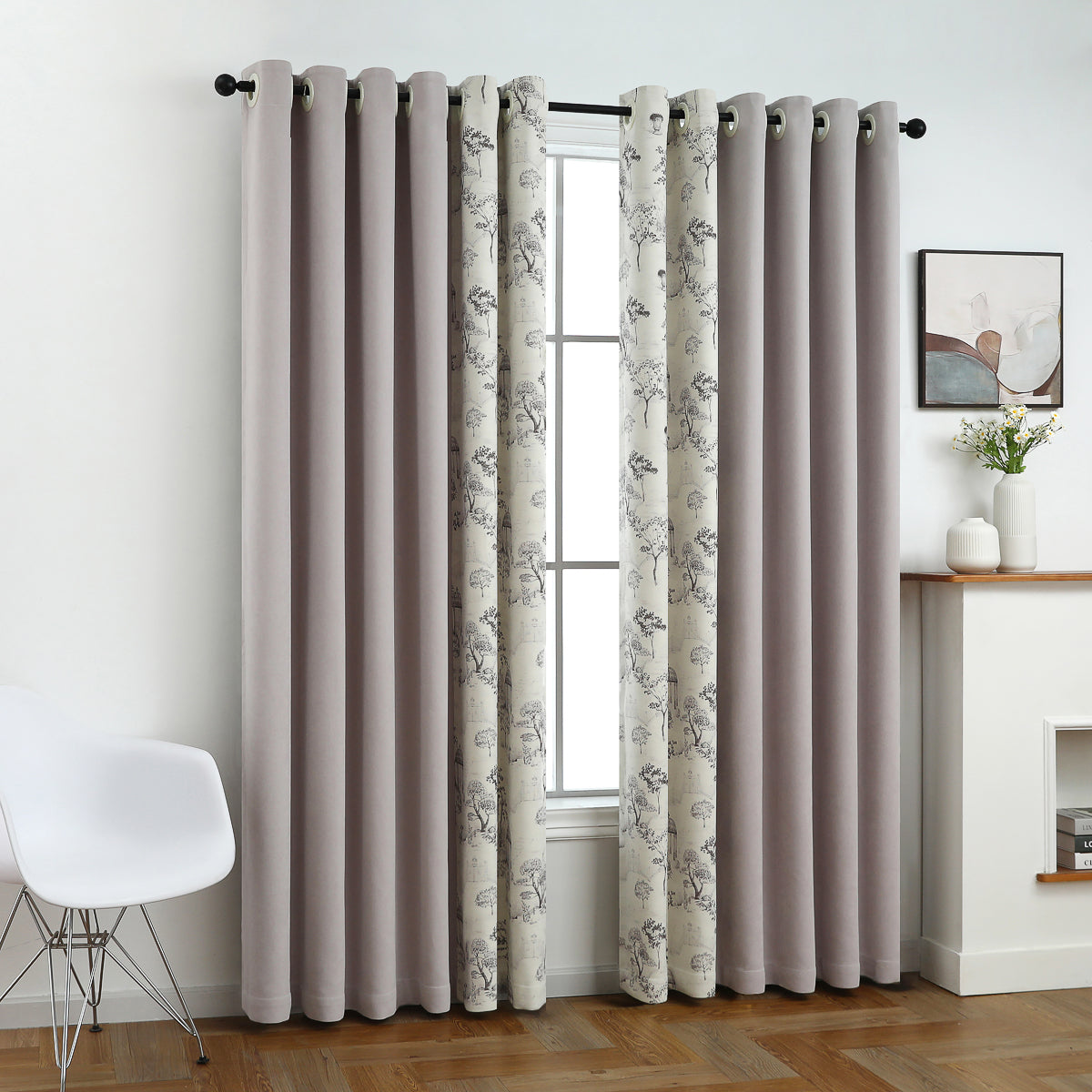 Aura French Country Floral Curtain