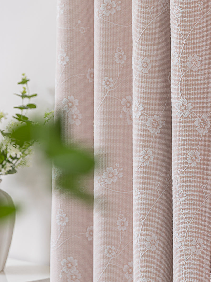 Fancy Floral Jacquard Curtain