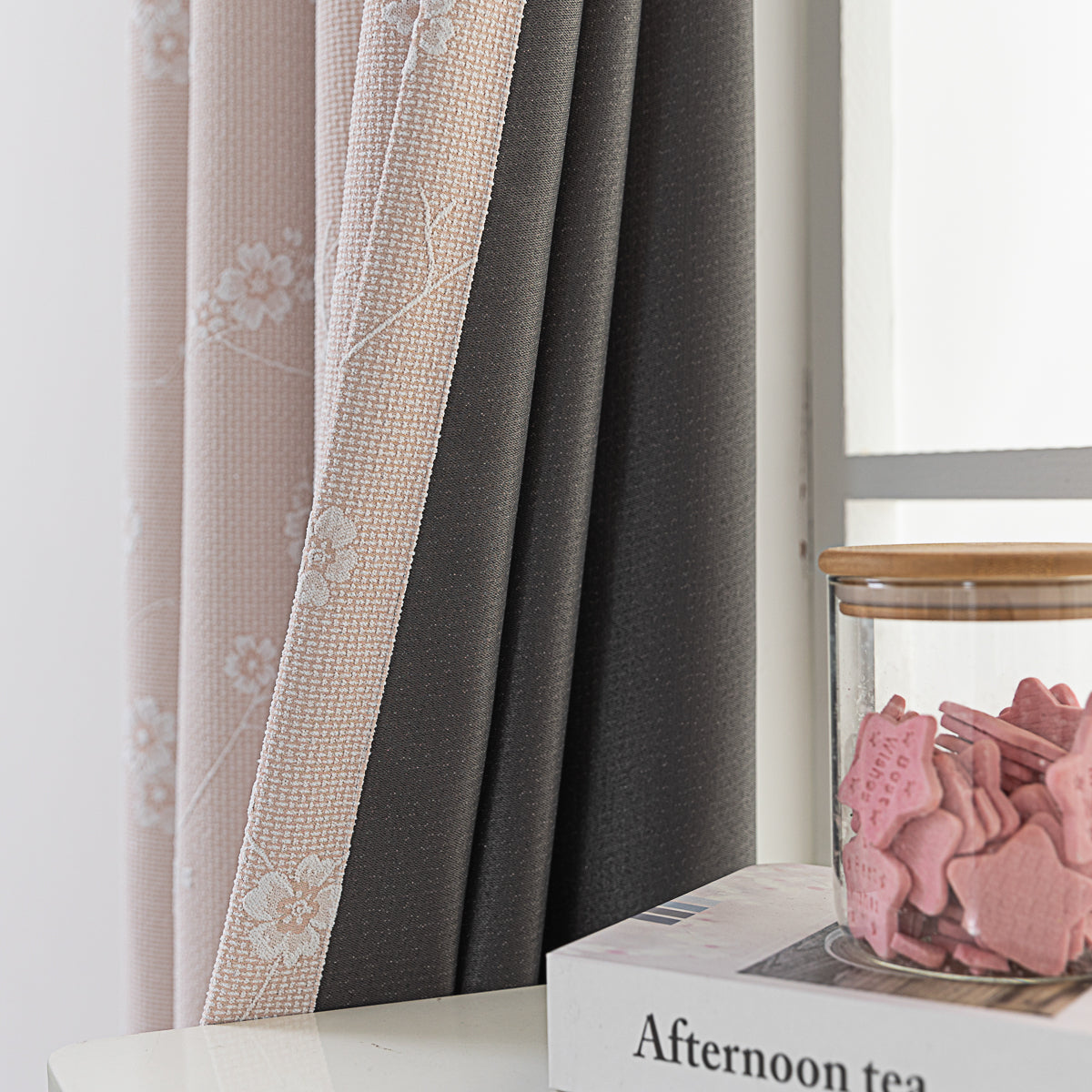 Fancy Floral Jacquard Curtain