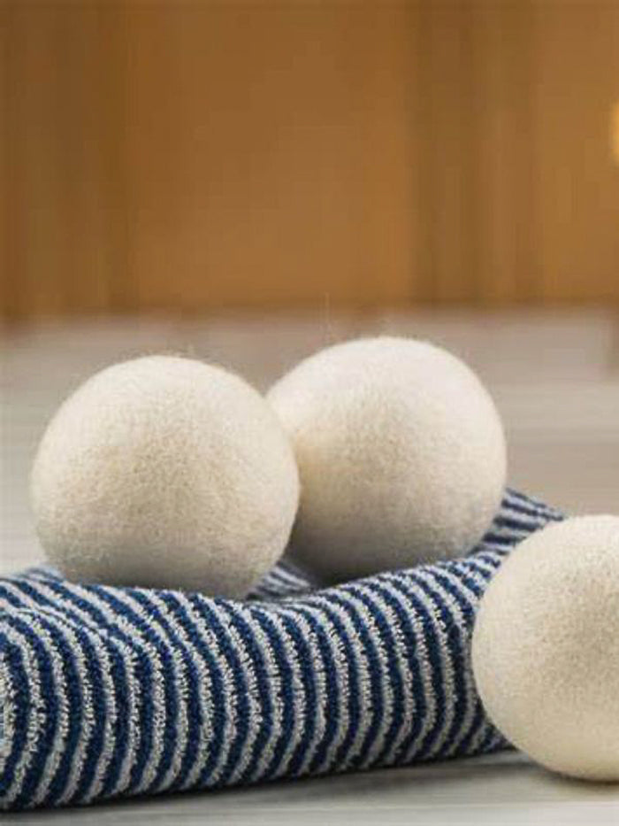 Wool Dryer Balls Natural Fabric Softener 3-Pack