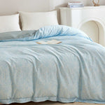 Raindrop Blue Premium Cotton Duvet Cover