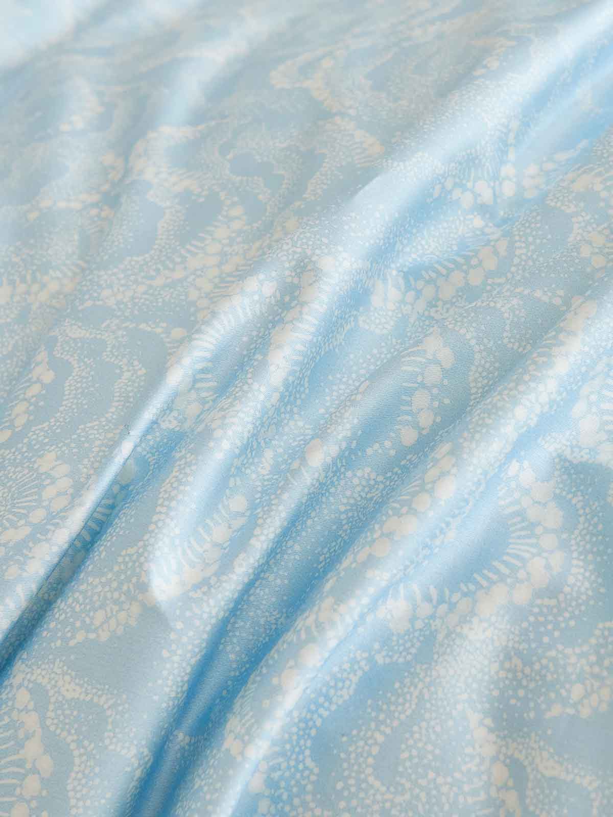 Raindrop Blue Premium Cotton Duvet Cover