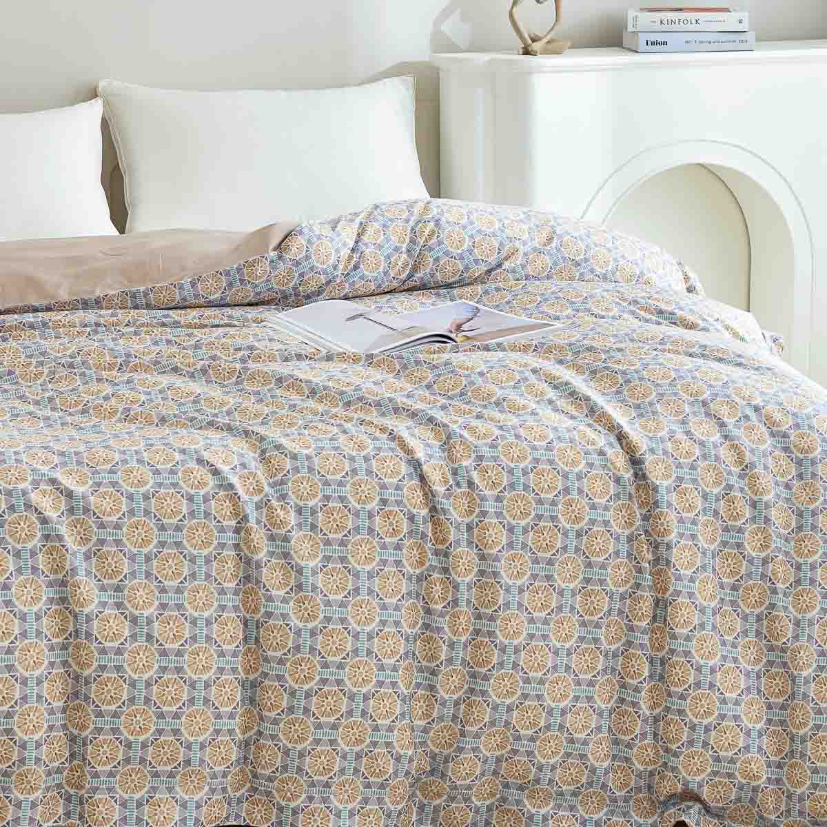 Sunshine Gold Premium Cotton Duvet Cover