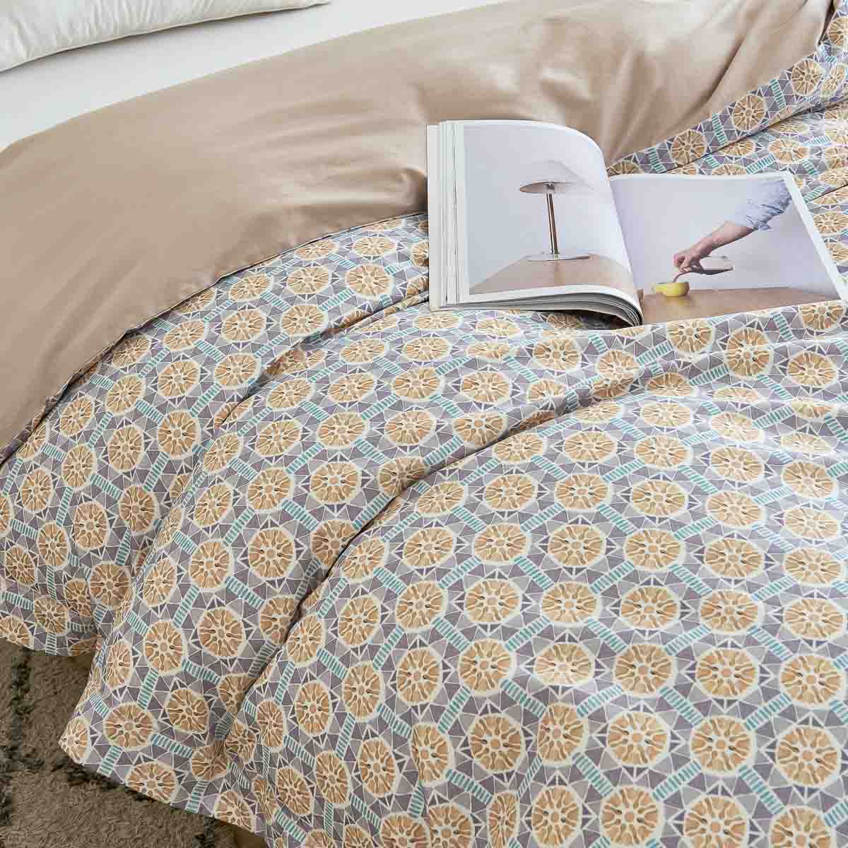 Sunshine Gold Premium Cotton Duvet Cover