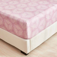 Breezy Pink Premium Cotton Fitted Sheet