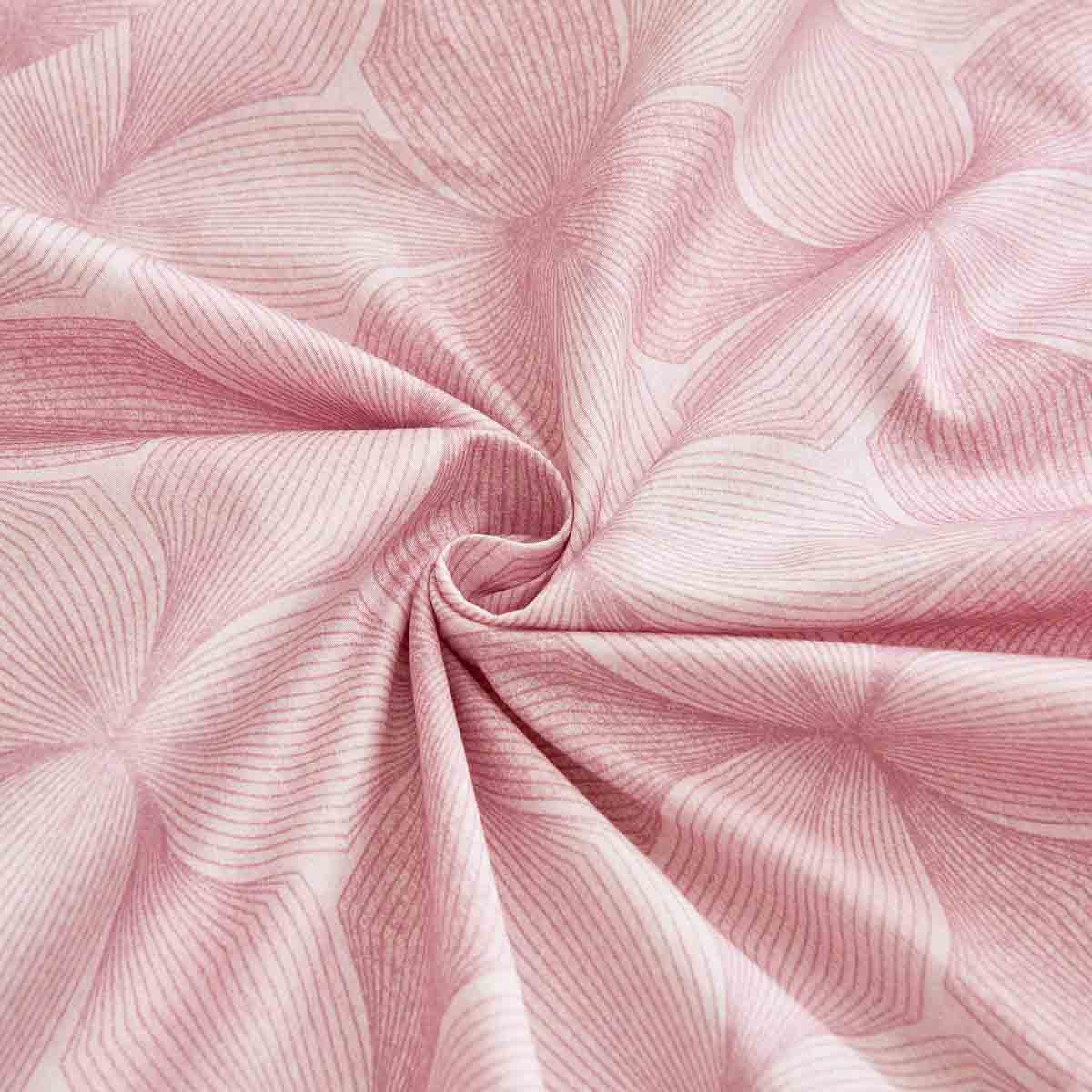 Breezy Pink Premium Cotton Fitted Sheet