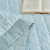 Raindrop Blue Premium Cotton Bedspread