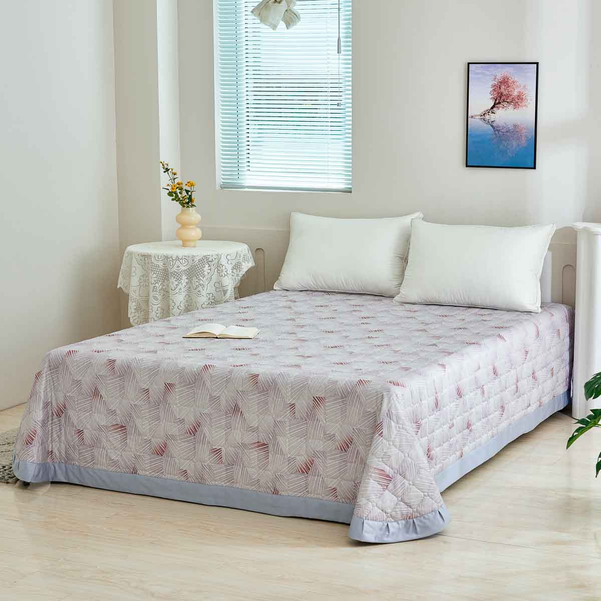 Earth Tan Premium Cotton Bedspread