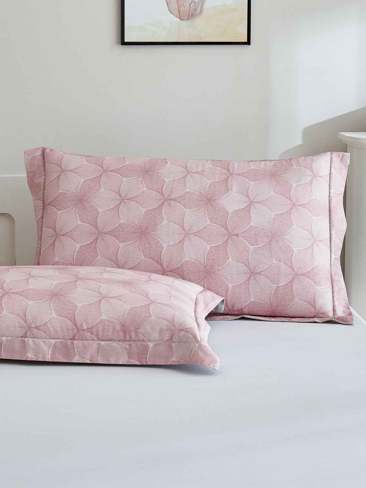 Breezy Pink Premium Cotton Pillow Sham – Qbedding