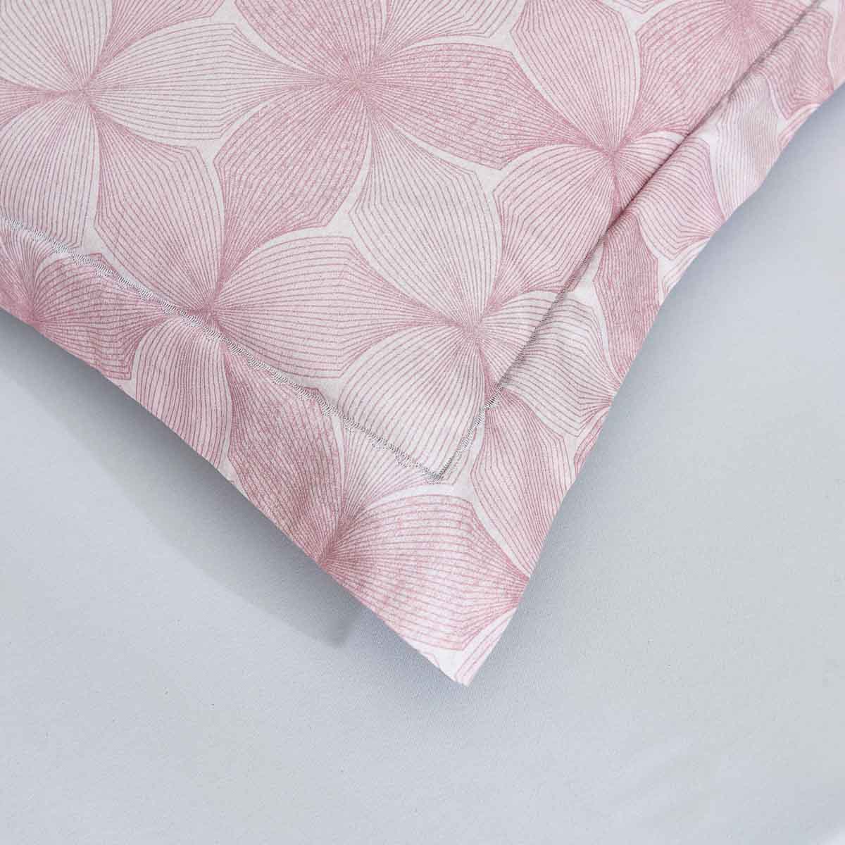 Breezy Pink Premium Cotton Pillow Sham