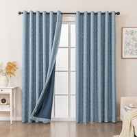 Romance Blackout Curtain -Smokey Blue
