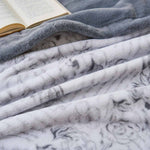 Lux Pattern Raschel Velvet Winter Blanket