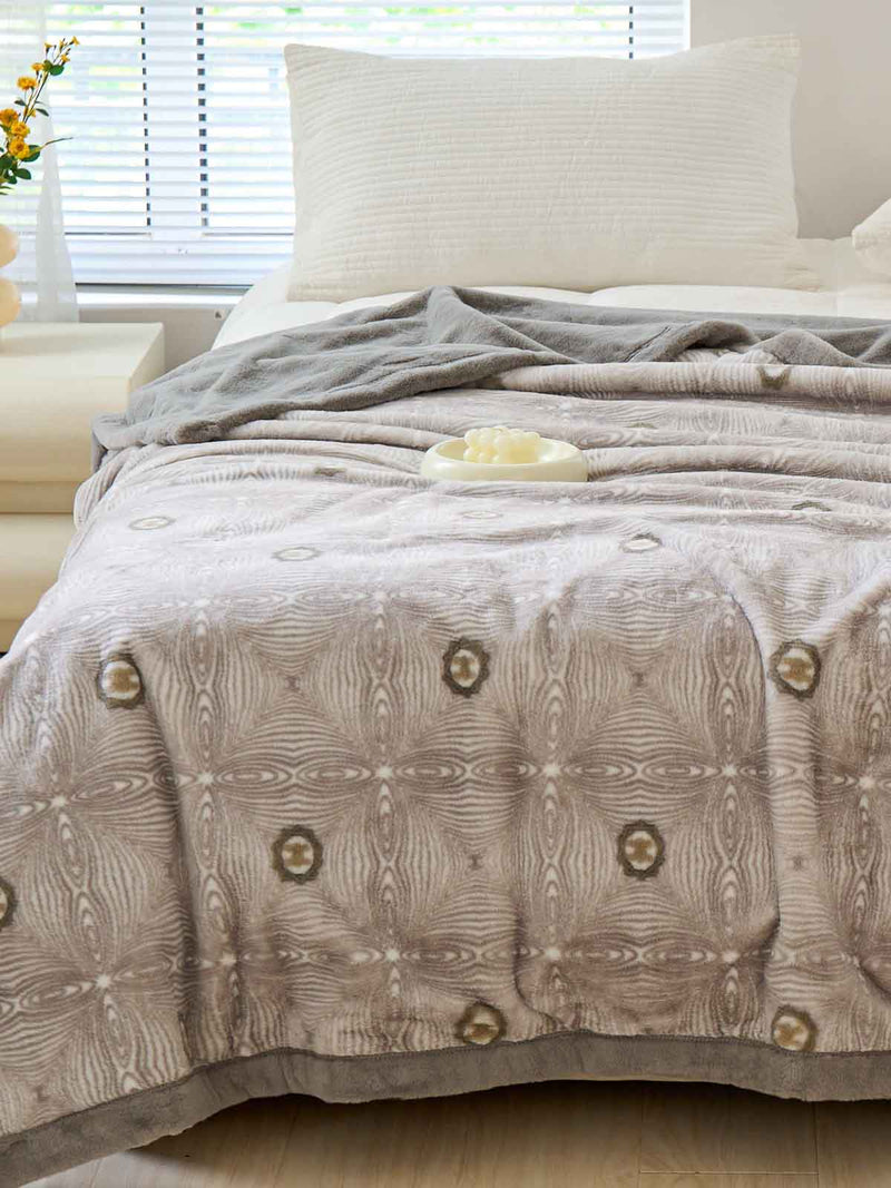 Pearl Pattern Raschel Velvet Winter Blanket