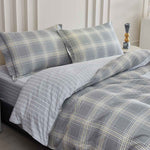 Alec Plaid Cotton Fitted Sheet Set