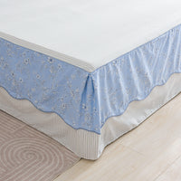 Aria Cotton Bedskirt Duvet Cover Set