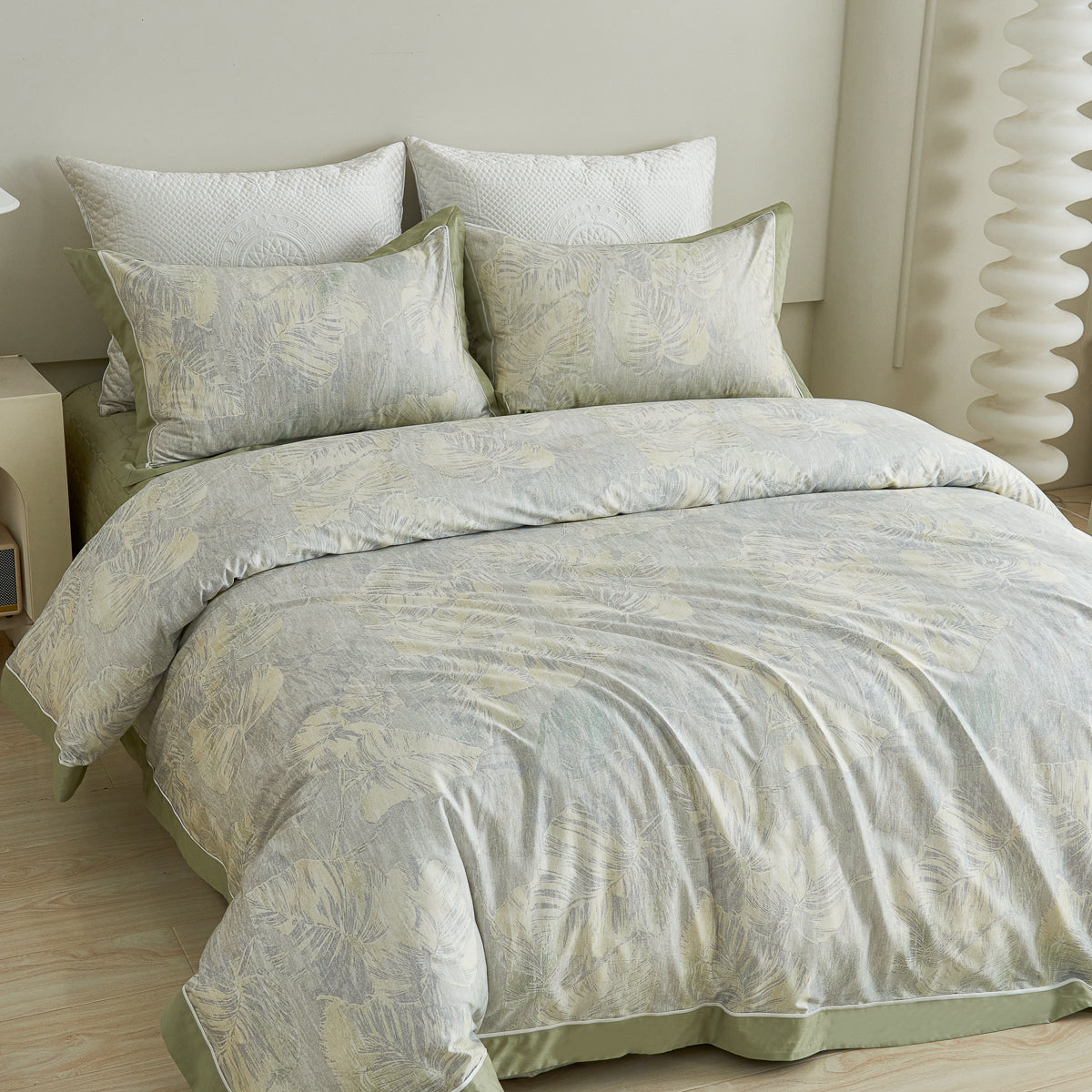 Audrey Floral Premium Cotton Bedspread Set