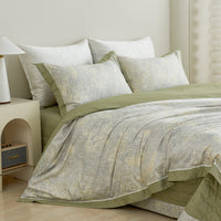 Audrey Floral Premium Cotton Bedspread Set