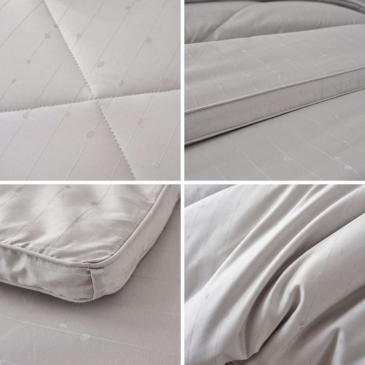 【网一特惠套组】黑钻竹炭四季被 + 凯-黛玉粉 全棉枕套