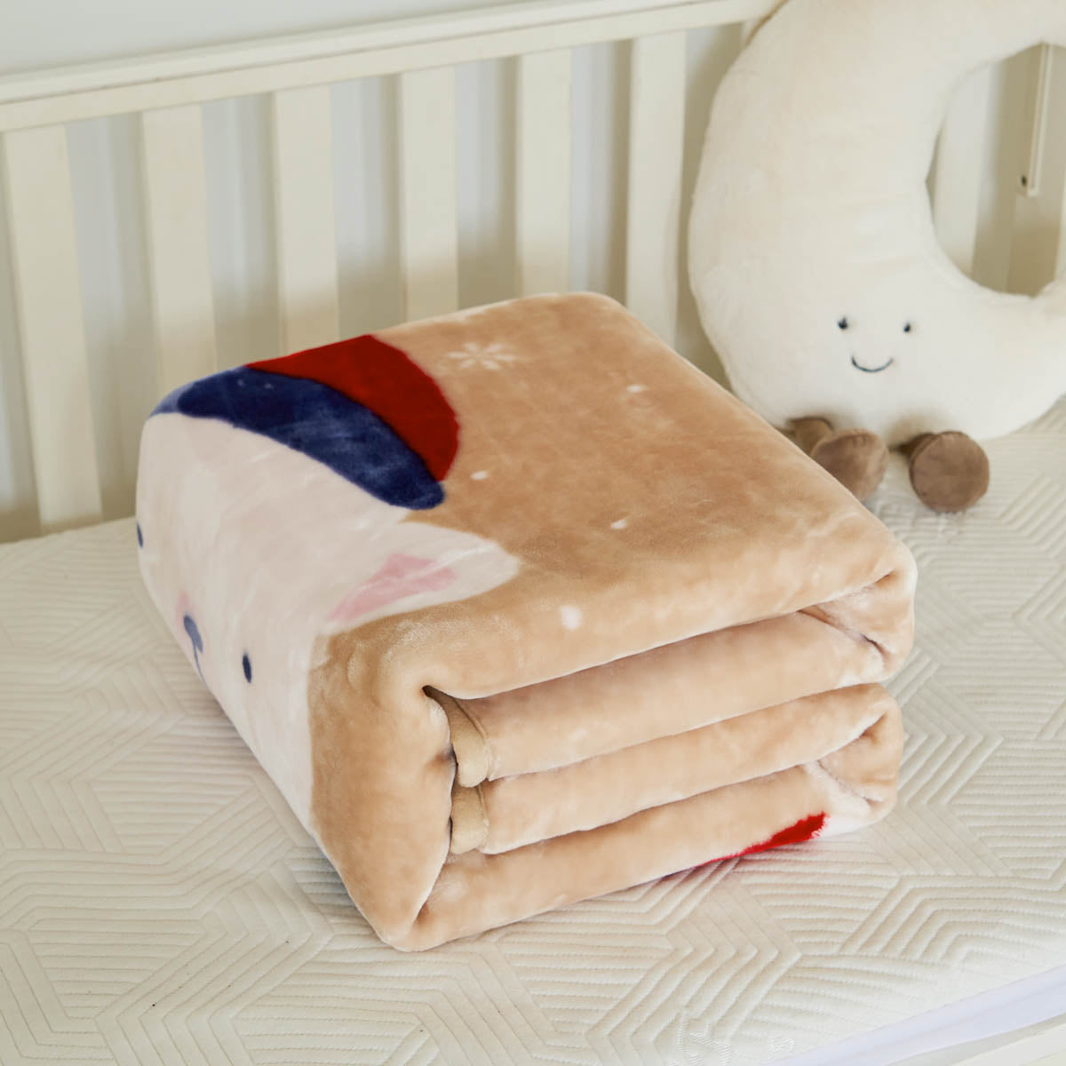 Christmas Bear Baby Cloudy Blanket