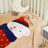 Christmas Bear Baby Cloudy Blanket