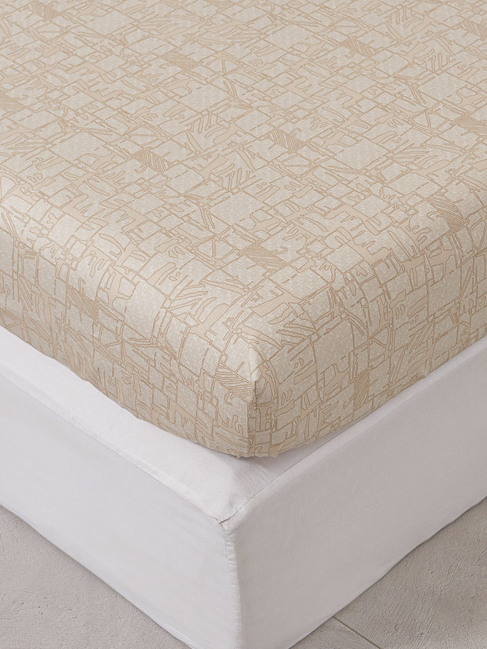 Clay Linen (Earth) Cotton Fitted Sheet