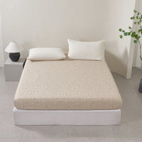 Clay Linen (Earth) Cotton Fitted Sheet
