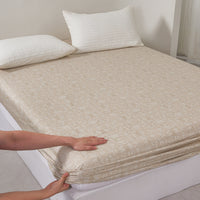 Clay Linen (Earth) Cotton Fitted Sheet