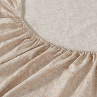 Clay Linen (Earth) Cotton Fitted Sheet