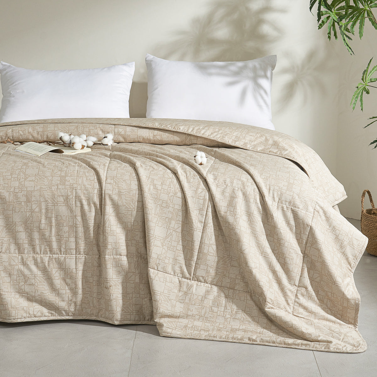 Clay Linen (Earth) Cotton Light Comforter