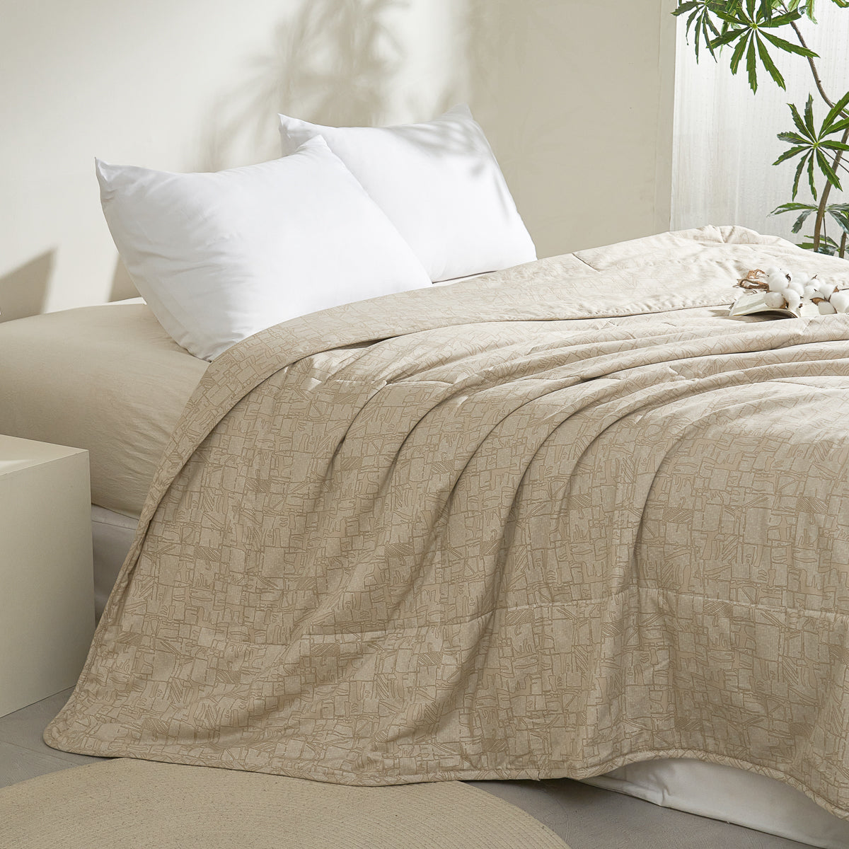 Clay Linen (Earth) Cotton Light Comforter