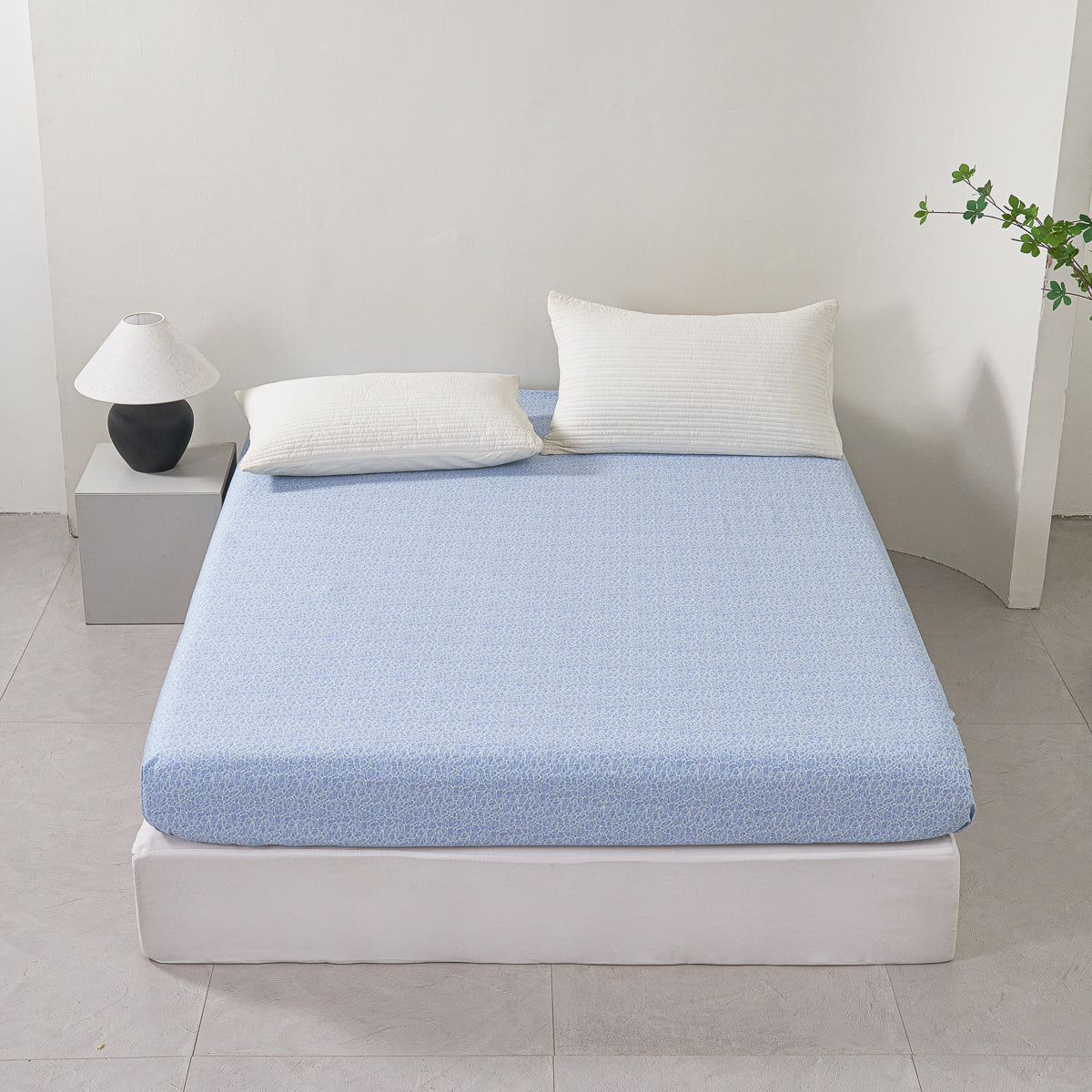 Clear Ripple (Water) Cotton Fitted Sheet