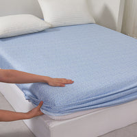 Clear Ripple (Water) Cotton Fitted Sheet