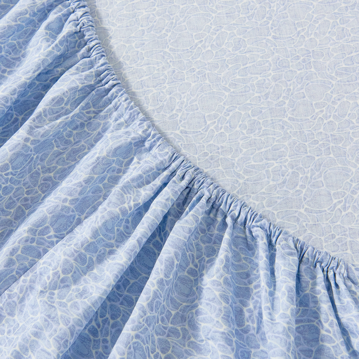 Clear Ripple (Water) Cotton Fitted Sheet