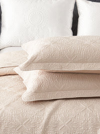 Coco Apricot Premium Cotton Coverlet Set