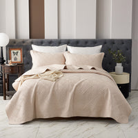 Coco Apricot Premium Cotton Coverlet Set