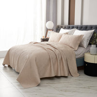 Coco Apricot Premium Cotton Coverlet Set