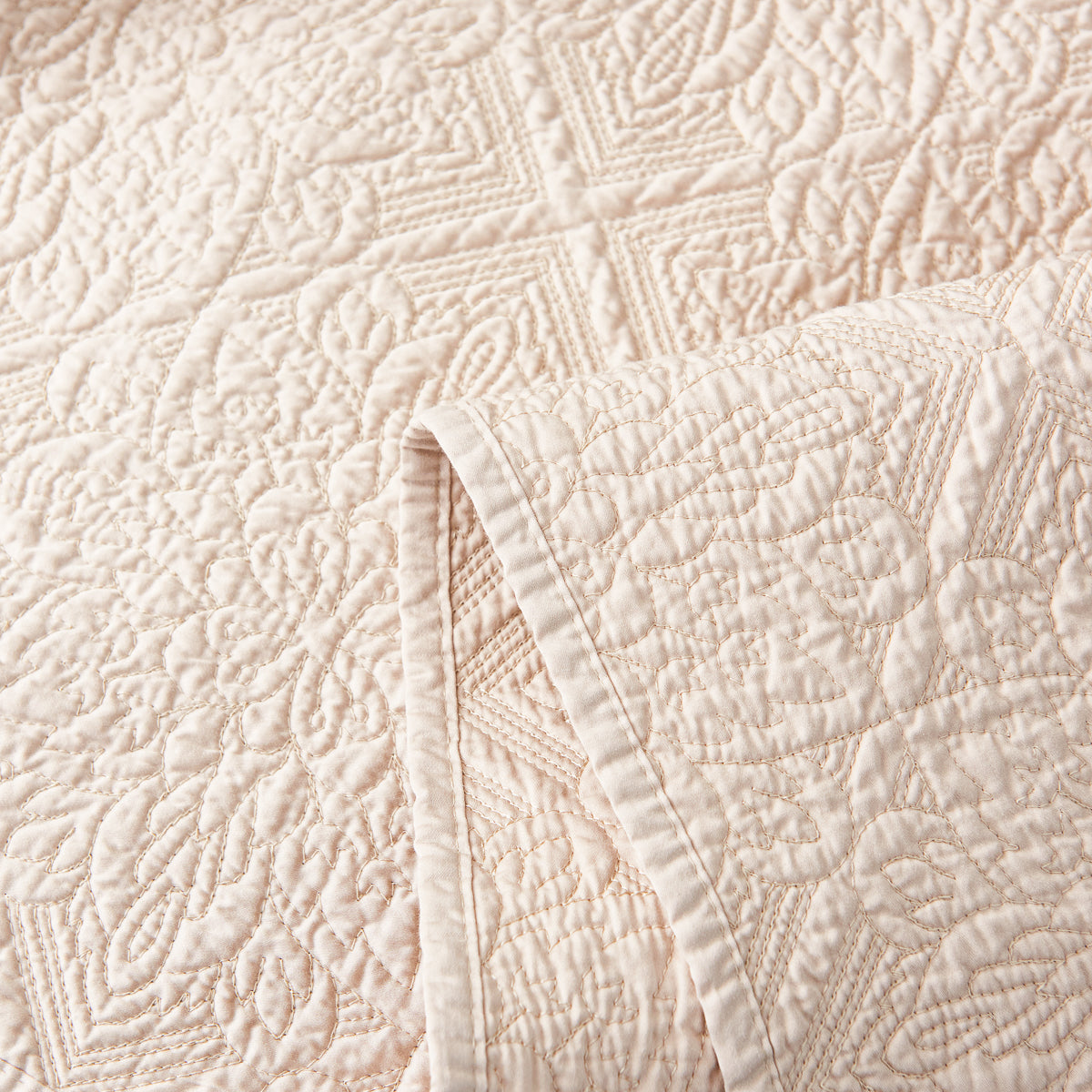 Coco Apricot Premium Cotton Coverlet Set