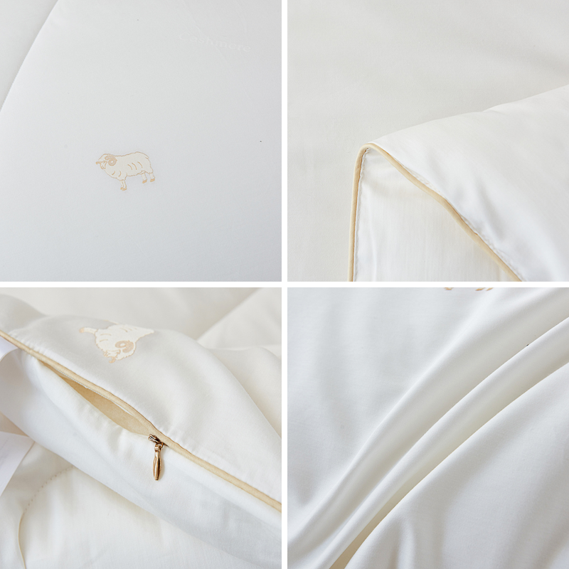 【网一特惠套组】绵羊绒四季被 + 凯-黛玉粉 全棉枕套