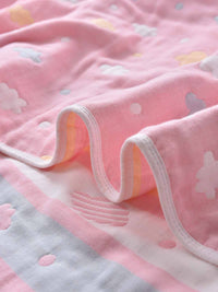 Colorful Cloud Cartoon Cotton Baby Blanket