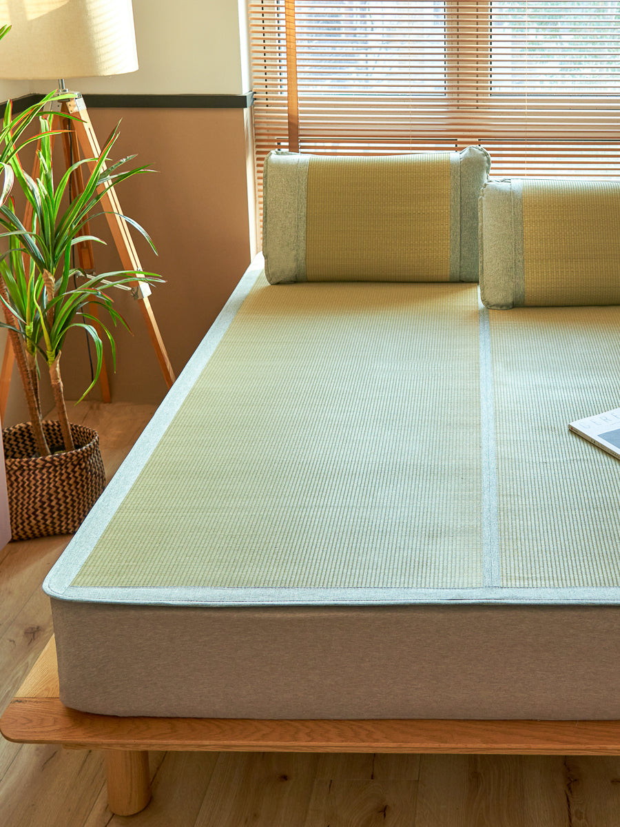 Cool Breeze Rush Grass Summer Mattress Topper Set