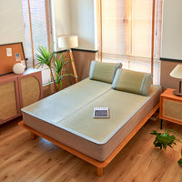 Cool Breeze Rush Grass Summer Mattress Topper Set